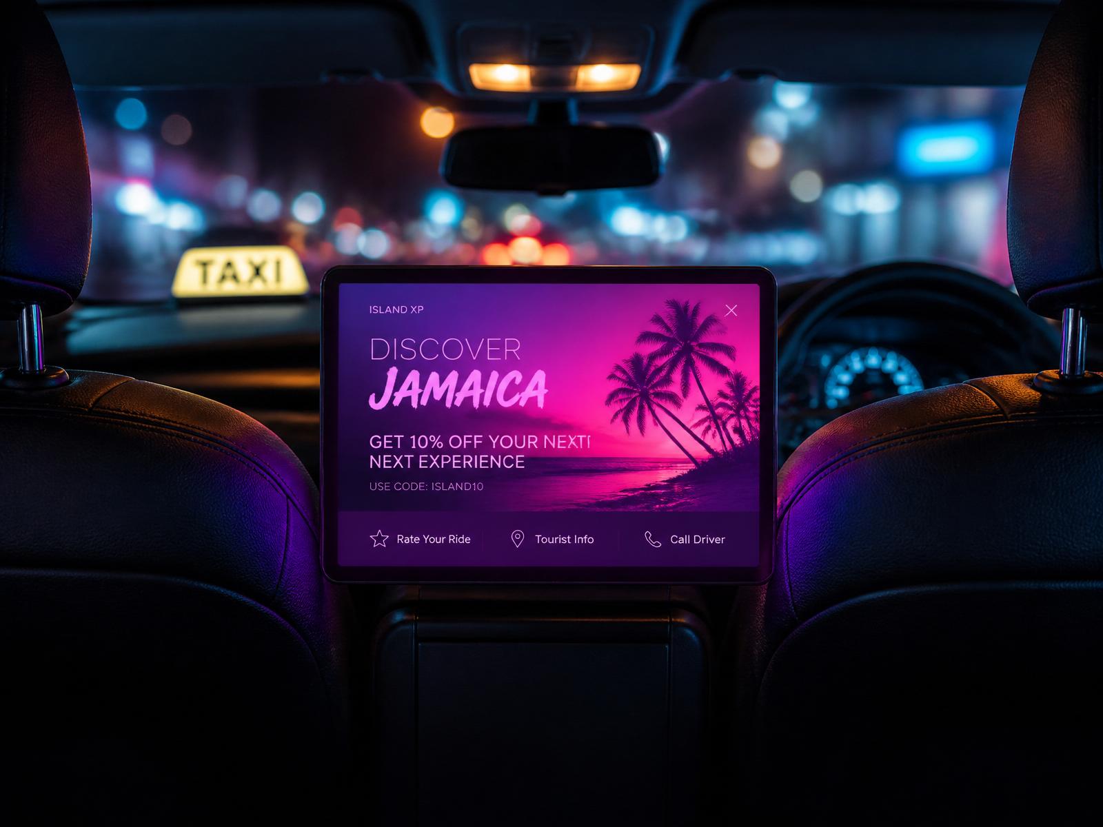 Vibe OnTime — In-Taxi Displays